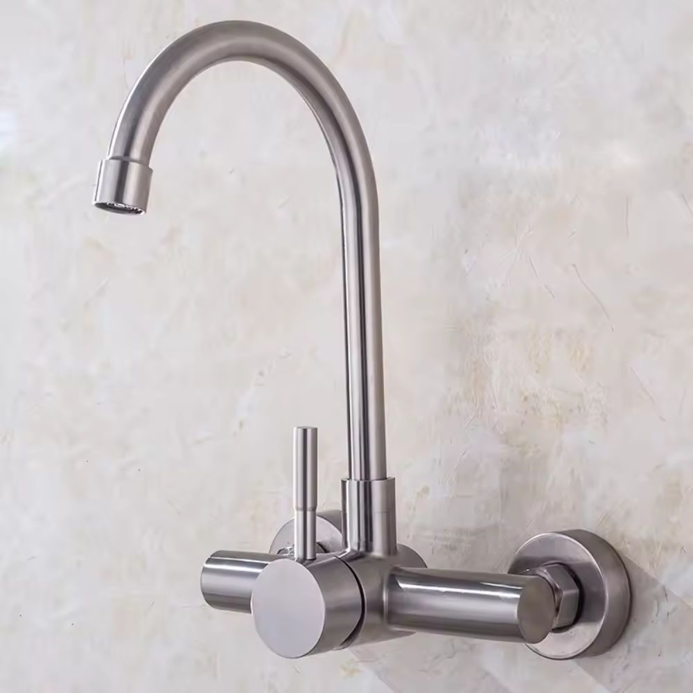 Torneira Gourmet Parede Inox Monocomando