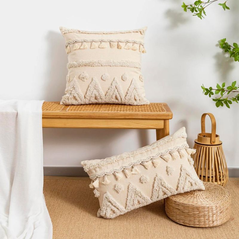 Capa de Almofada bege