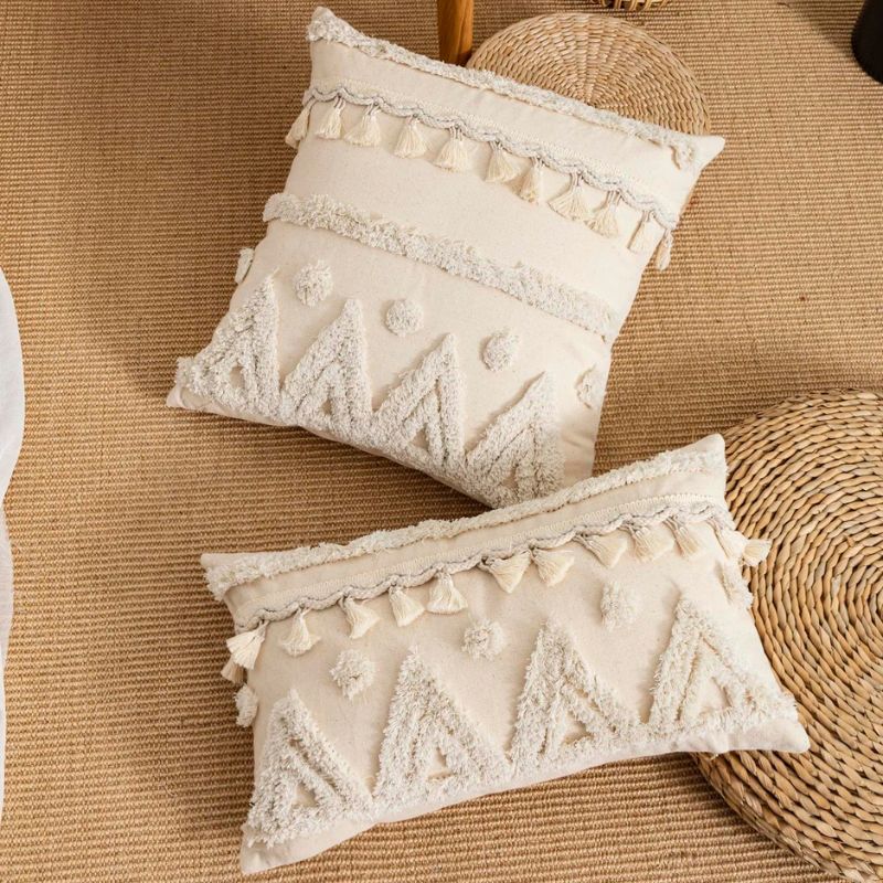 Capa de Almofada bege