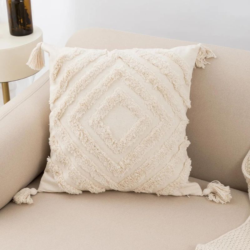 Capa de Almofada bege