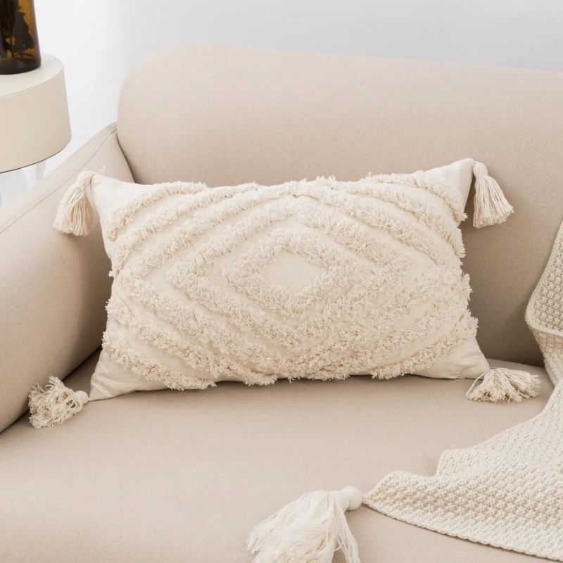 Capa de Almofada bege