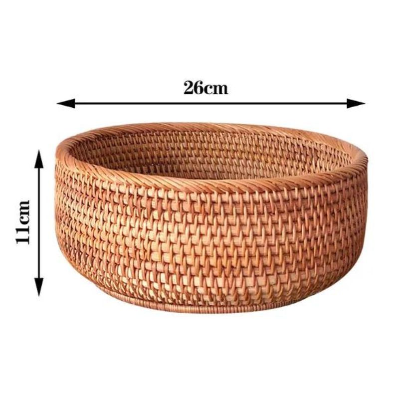 Cesto de Vime Organizador Redondo