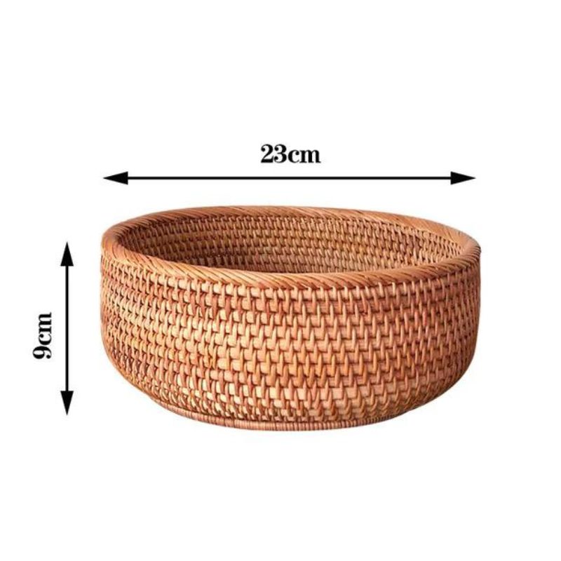 Cesto de Vime Organizador Redondo