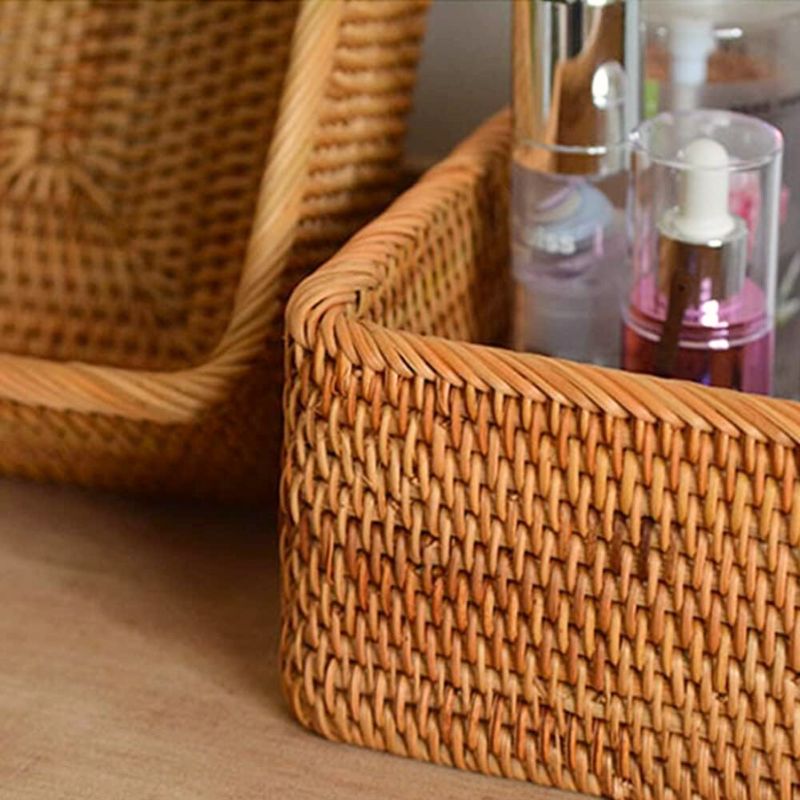 Cesto de Vime Organizador Retangular