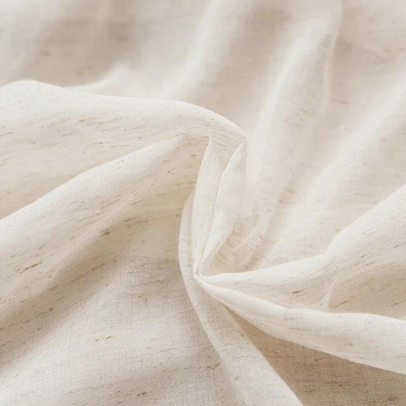 Cortina Linho Claro Para Sala e Quarto Bege