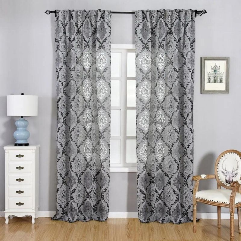 Cortina Para Sala e Quarto Cinza