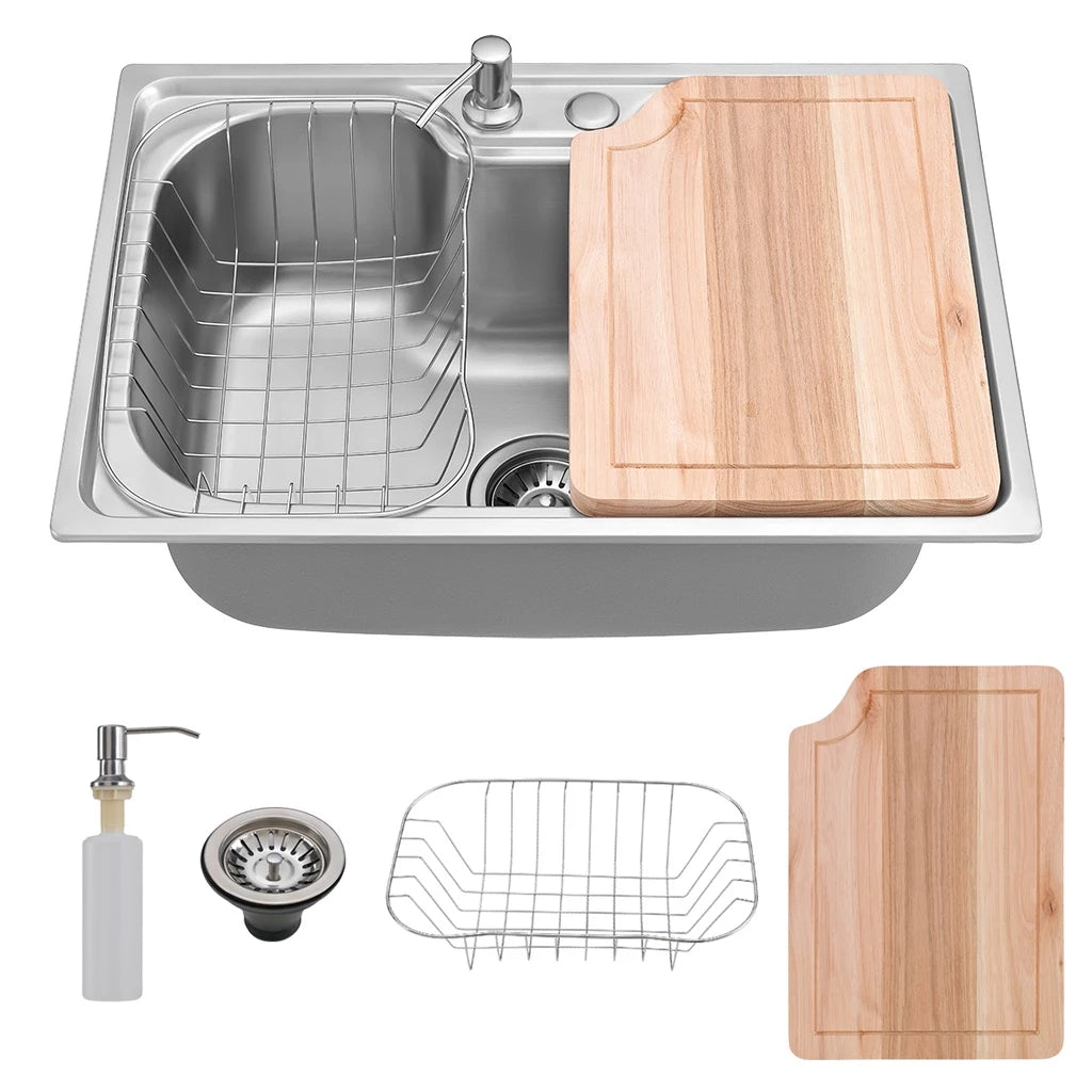 cuba cozinha gourmet inox 50x40 com tabua 2
