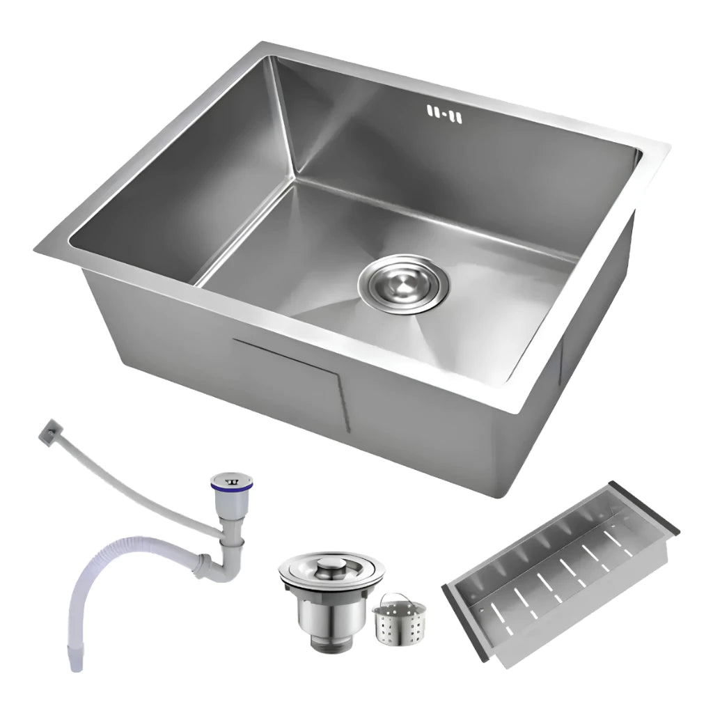 cuba cozinha gourmet inox quadrada 50x45 5