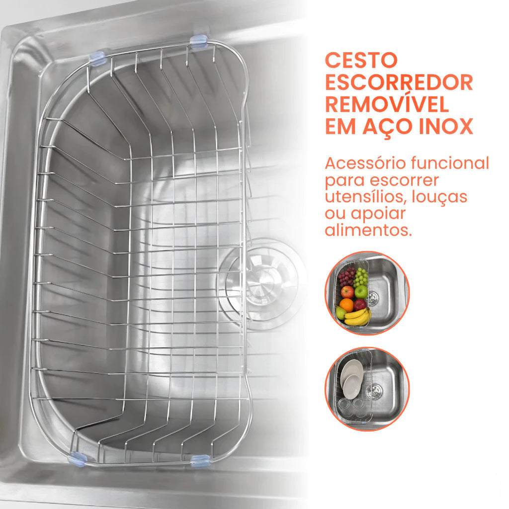 cuba cozinha dupla gourmet inox 78x43 mezanino 4