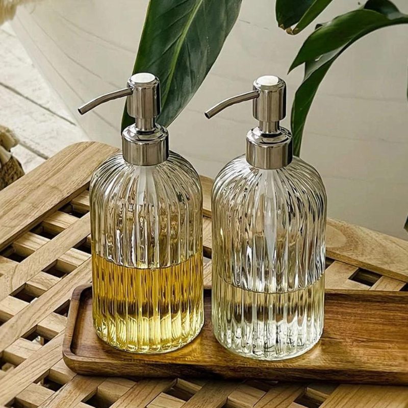 Dispenser para banheiro de vidro