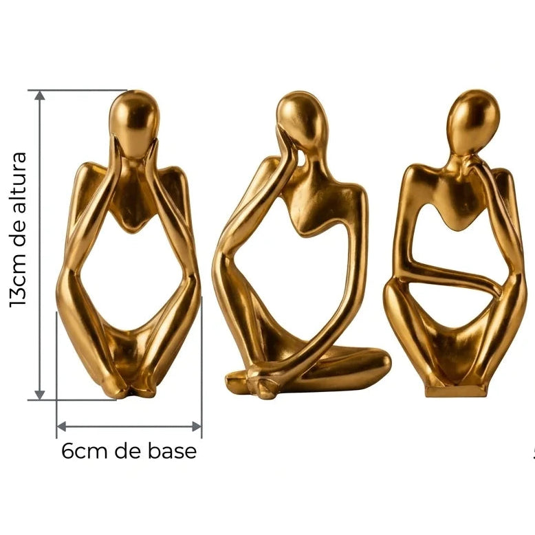 Escultura Pensador Abstrato Panteon