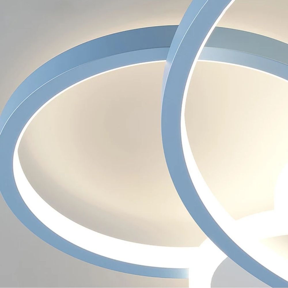 Luminária de Teto Infantil Nuvem e Sol