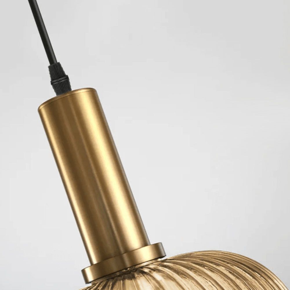 luminária de teto pendente de vidro