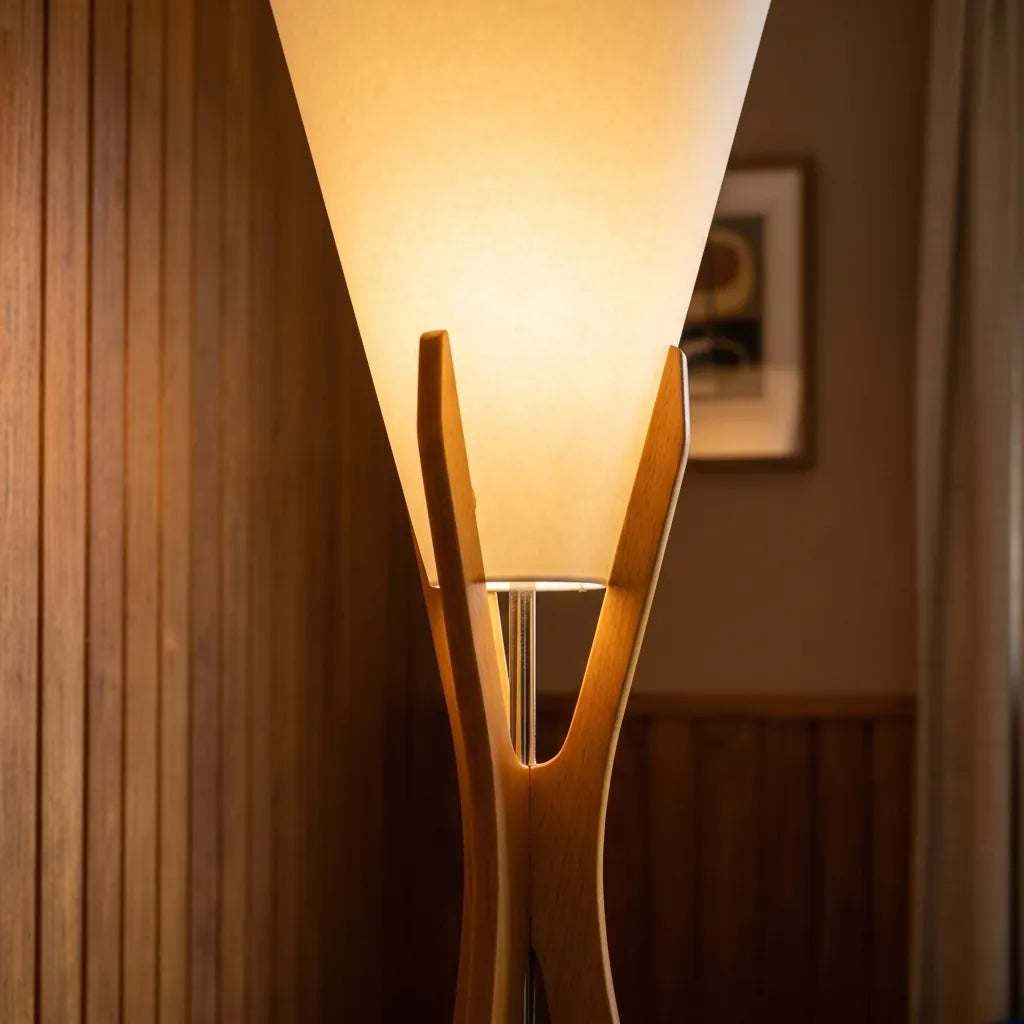 Luminária De Chão Tripé Cônica Milan