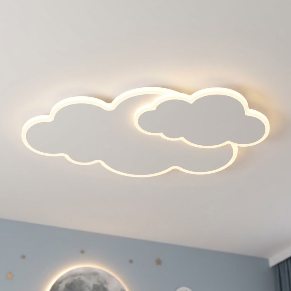 luminária de teto nuvem led infantil