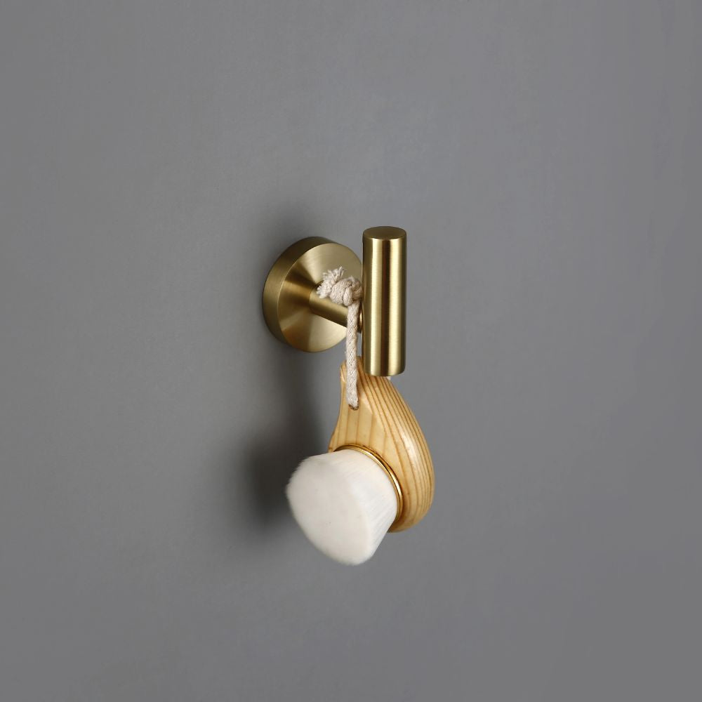 porta toalha metálico dourado