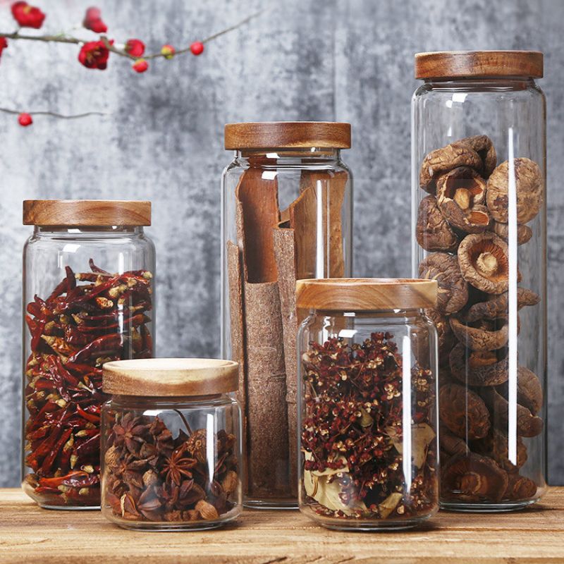 Pote Hermético de Vidro com Tampa