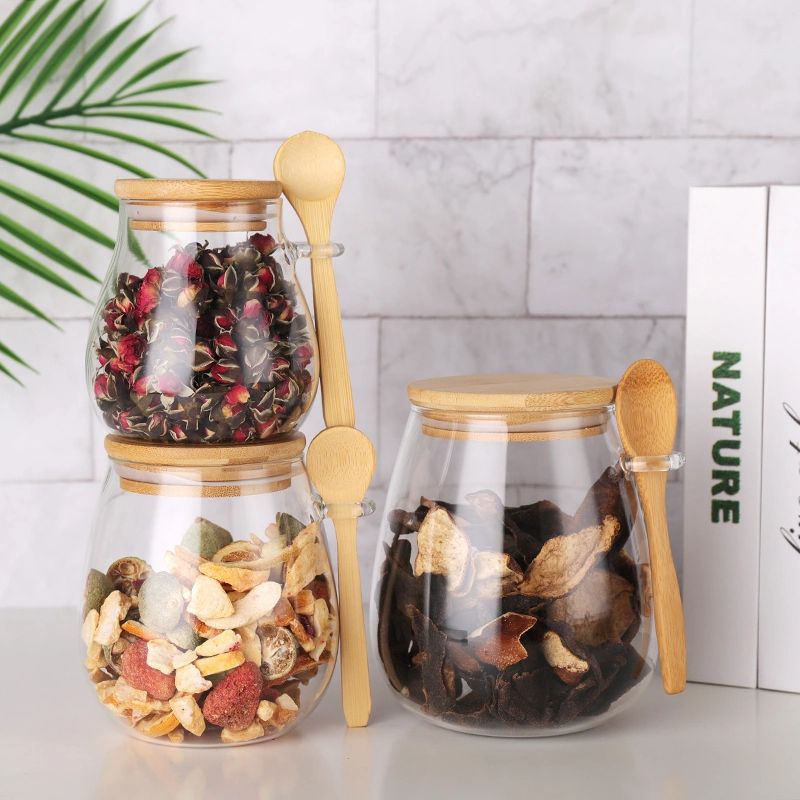 Pote Hermético de Vidro com Tampa