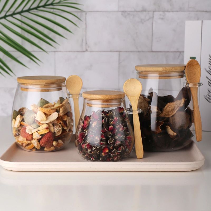 Pote Hermético de Vidro com Tampa