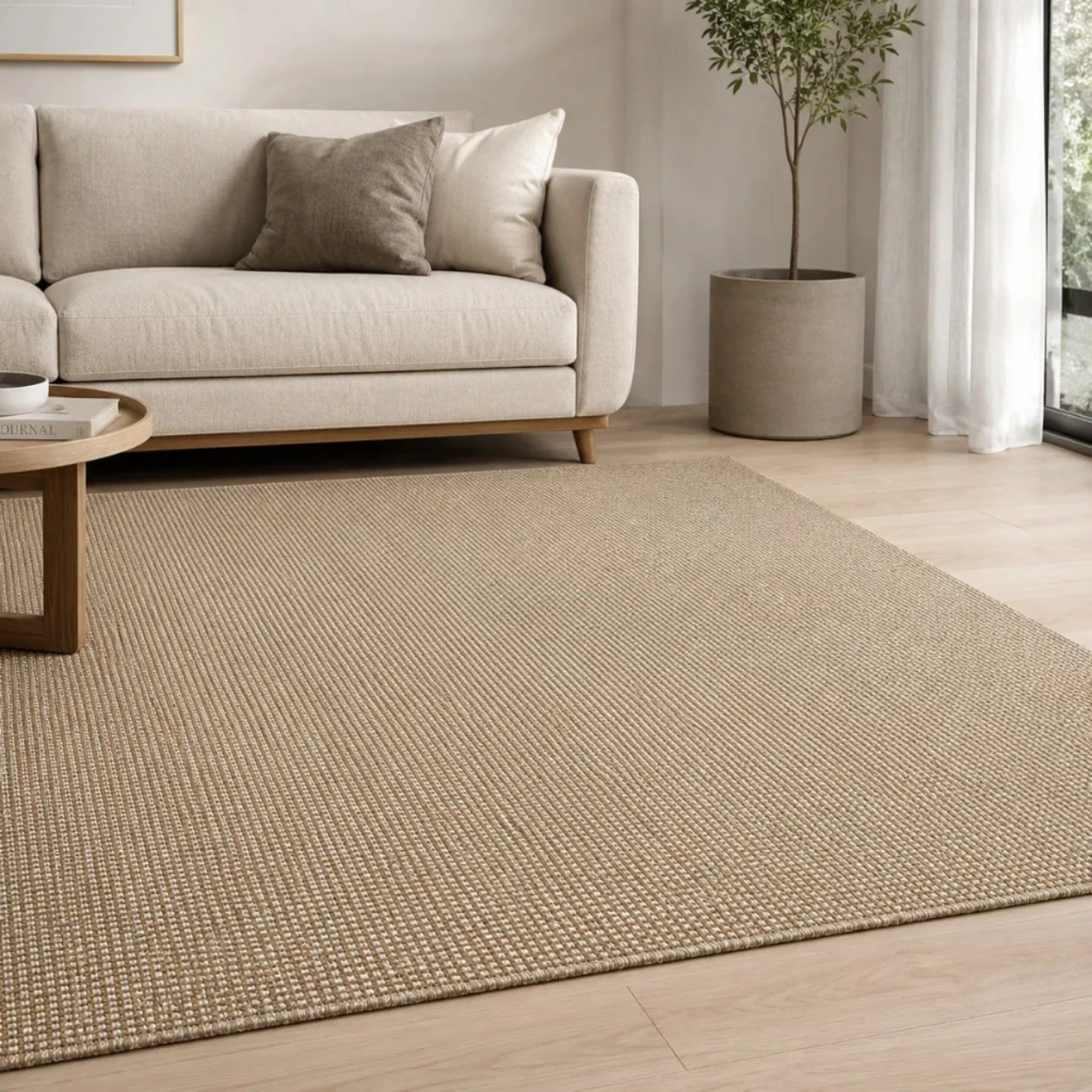 Tapete Para Sala Jacquard Trançado Elen