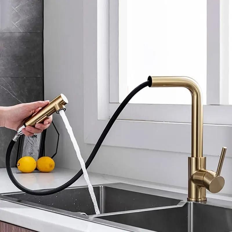 torneira gourmet dourada