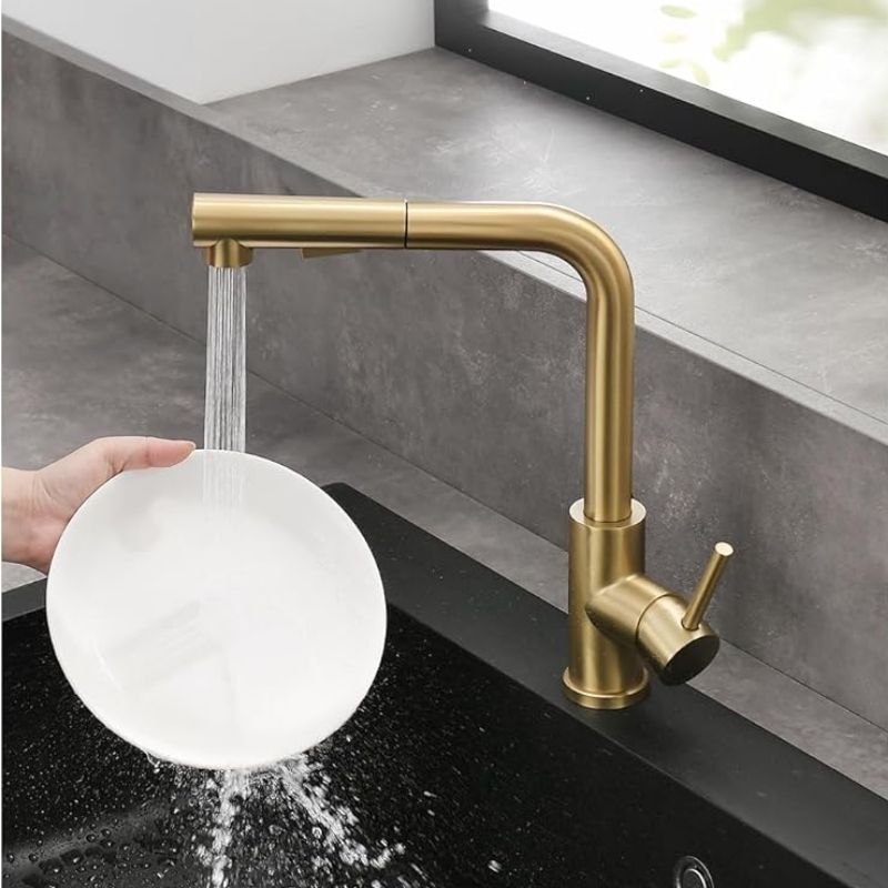 torneira gourmet dourada