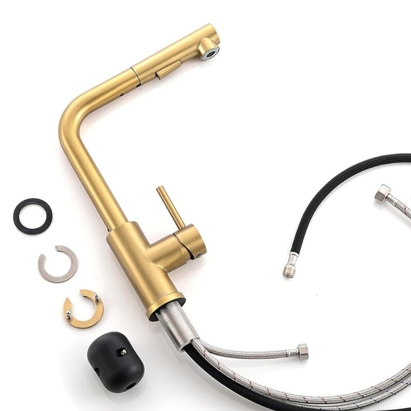 torneira gourmet dourada