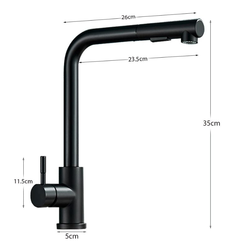 torneira gourmet preta