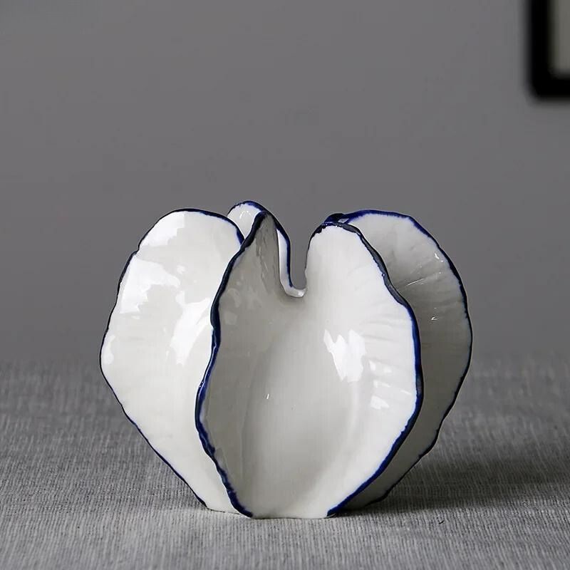 Vaso Decorativo de Porcelana Branco