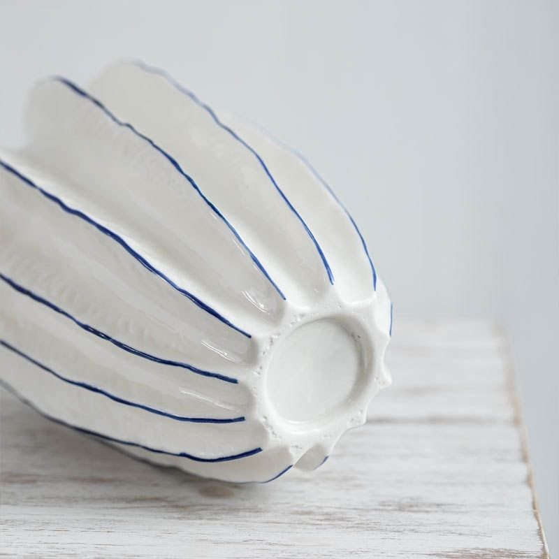 Vaso Decorativo de Porcelana Branco