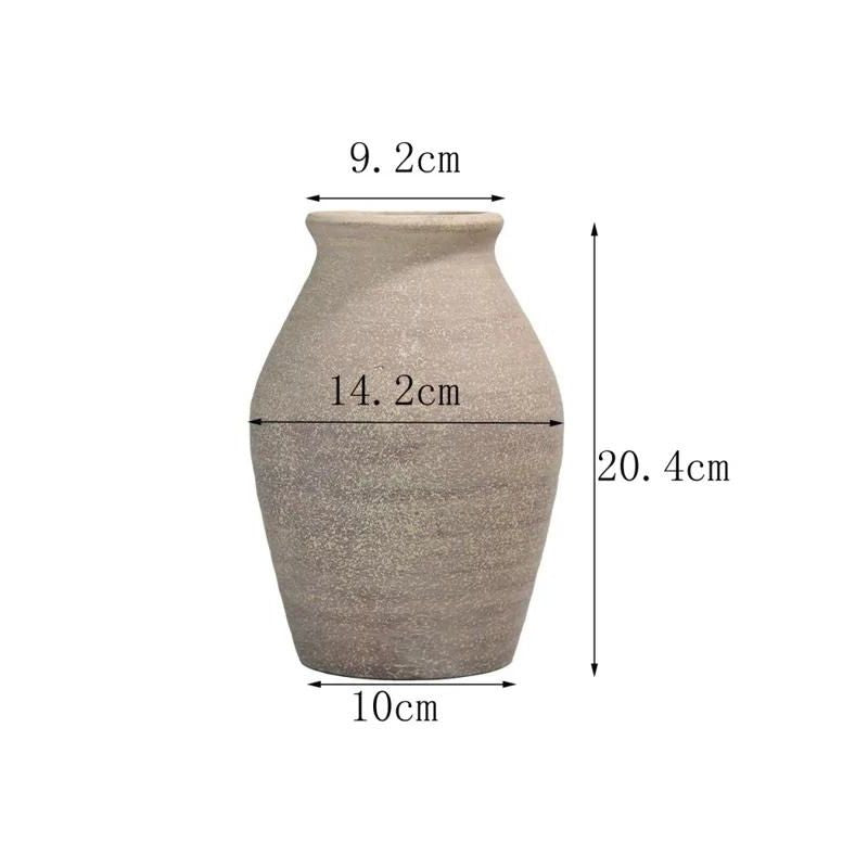 Vaso Decorativo de Porcelana Marrom