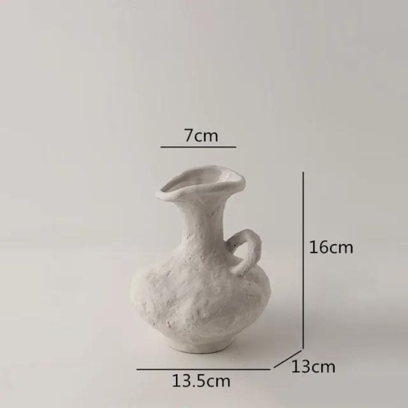 Vaso Decorativo de Porcelana Cinza