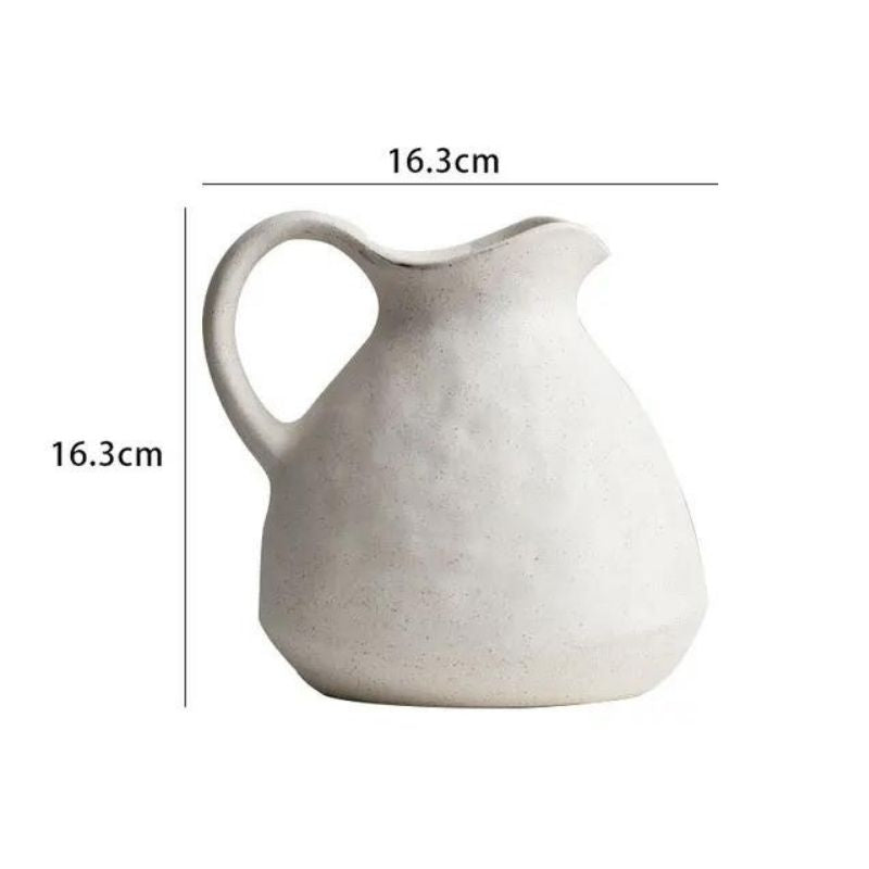 Vaso Decorativo de Cerâmica Branco