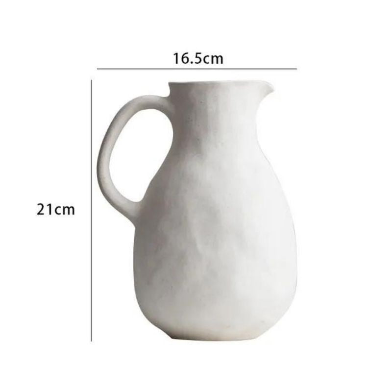 Vaso Decorativo de Cerâmica Branco