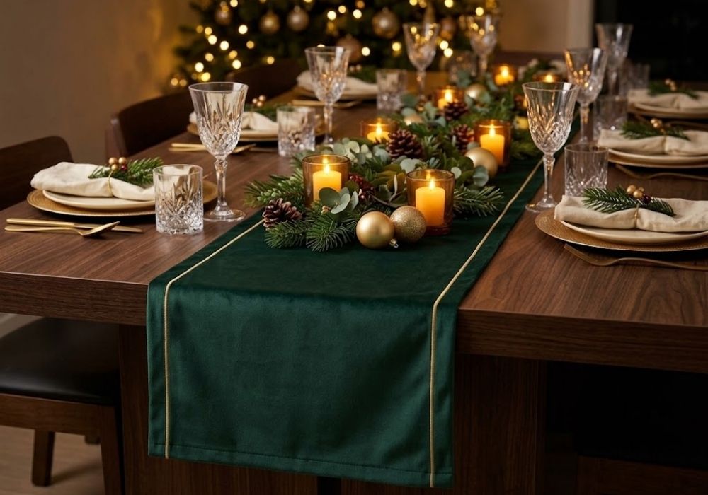 Mesa de Natal elegante: como usar o caminho de mesa na decoração