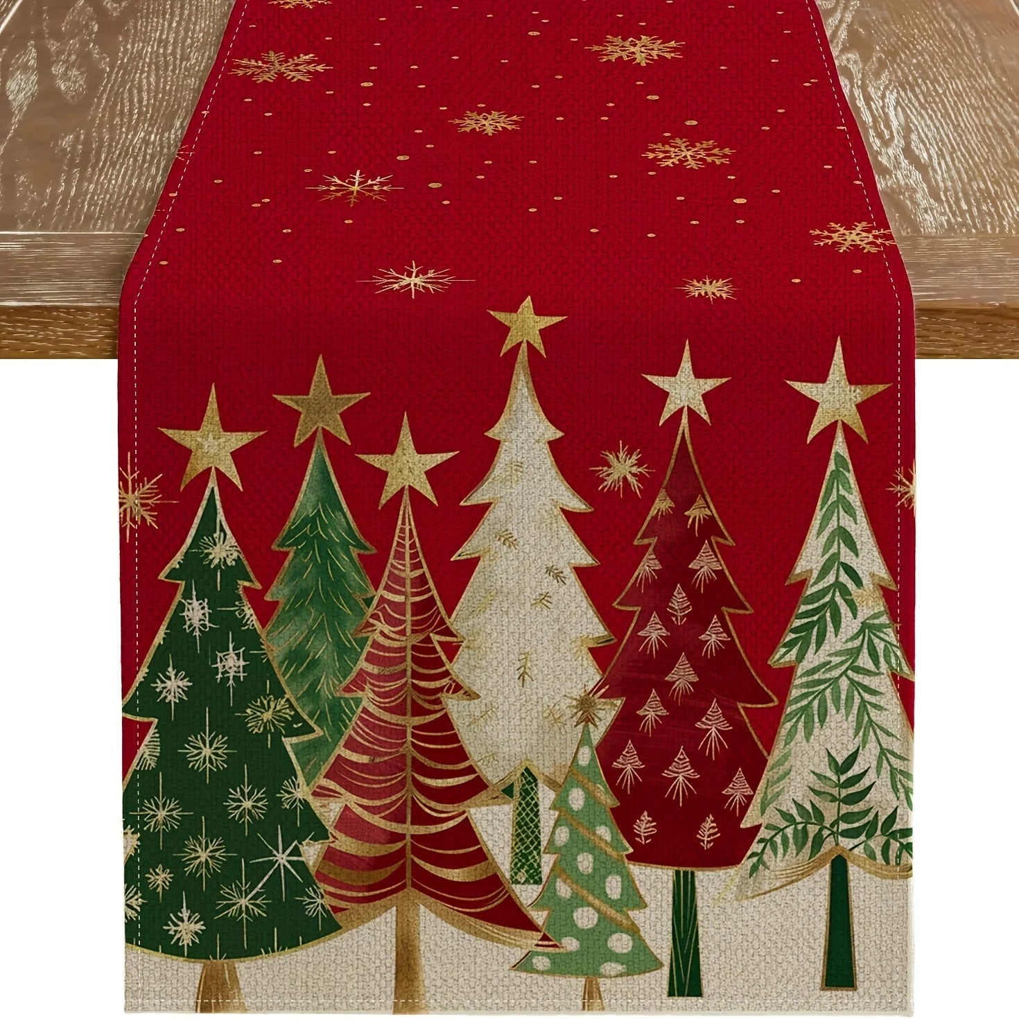 caminho de mesa natalino estampado 1