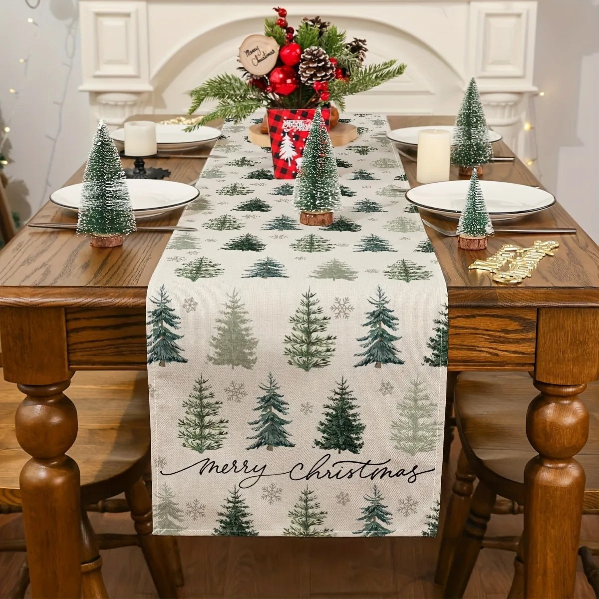 caminho de mesa natalino estampado 4