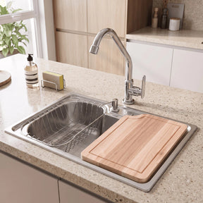cuba cozinha gourmet inox 50x40 com tabua 1