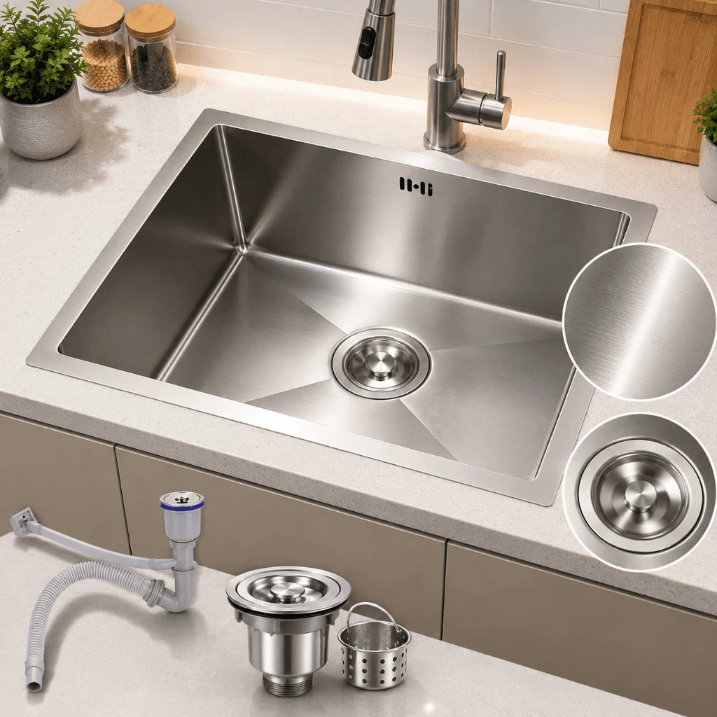 cuba cozinha gourmet inox quadrada 50x45 2