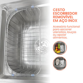 cuba cozinha dupla gourmet inox 78x43 mezanino 4
