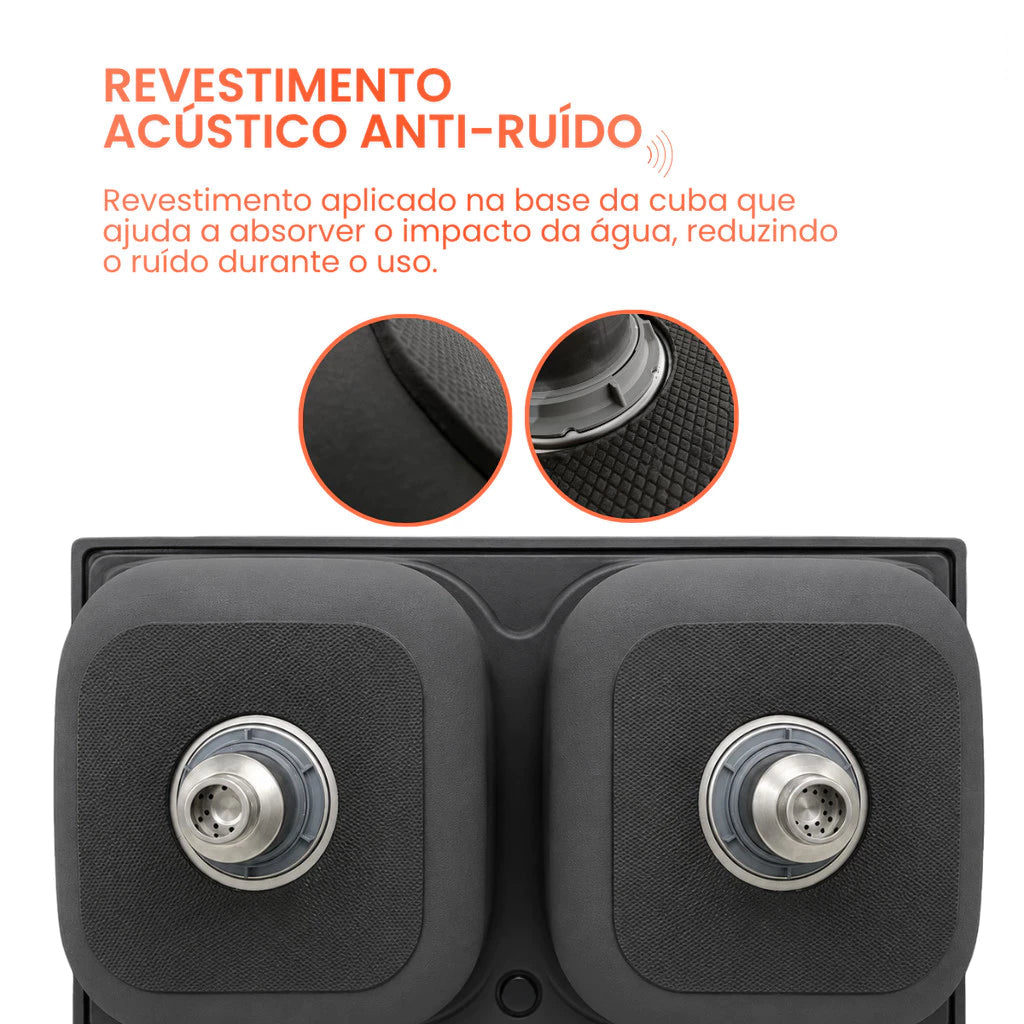 cuba cozinha dupla gourmet inox 78x43 mezanino 6