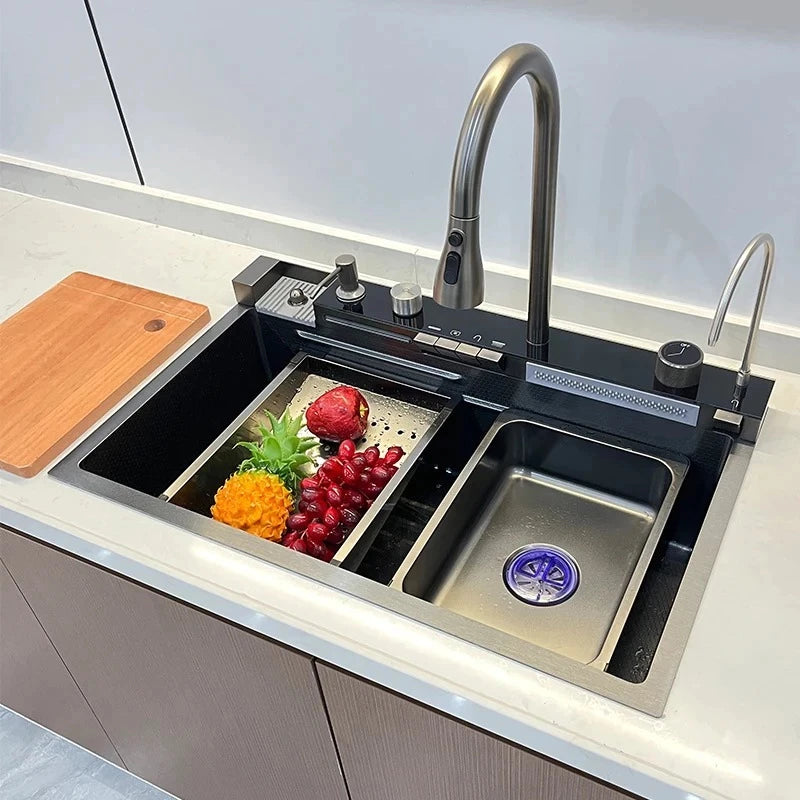 cuba cozinha gourmet inox 75x45 cascata smart 2