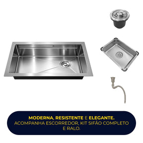 cuba cozinha gourmet inox 78x43 brivano 5