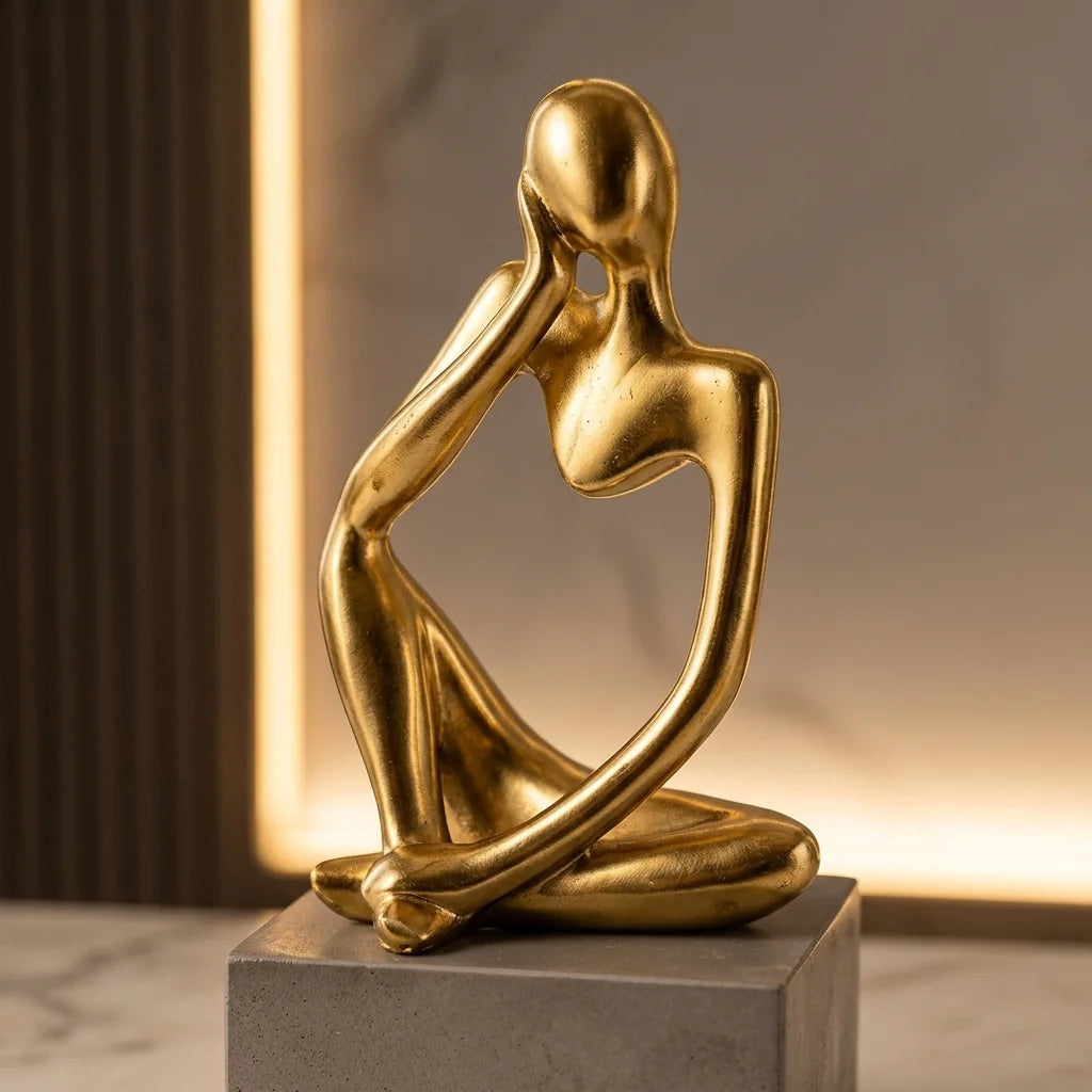 Escultura Pensador Abstrato Panteon
