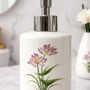 Kit Banheiro Cerâmica Floral Bath
