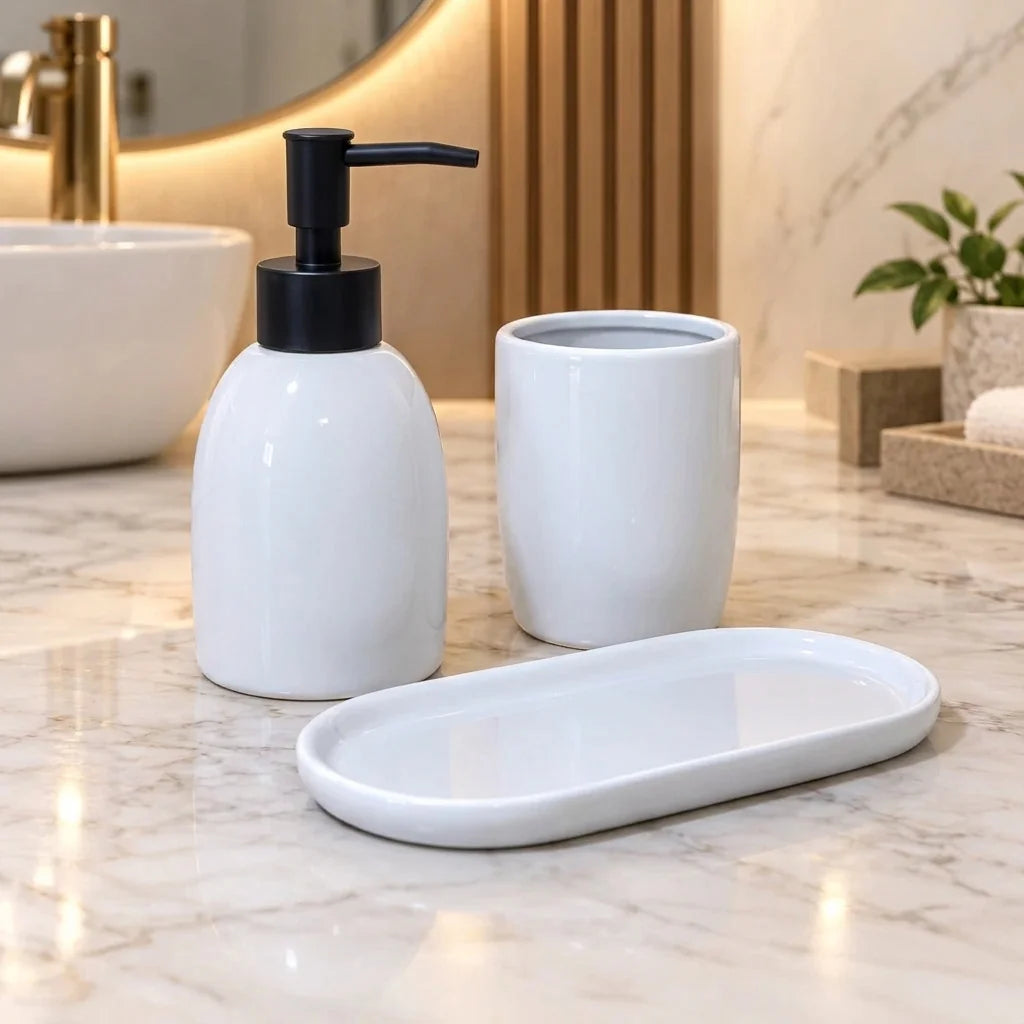 Kit Banheiro Cerâmica Le Essence