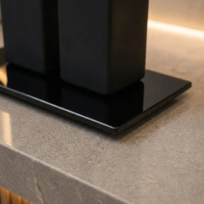 Kit Banheiro Cerâmica Matte Black