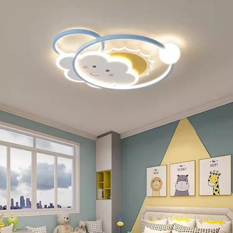 Luminária de Teto Infantil Nuvem e Sol | Compre com Frete Grátis
