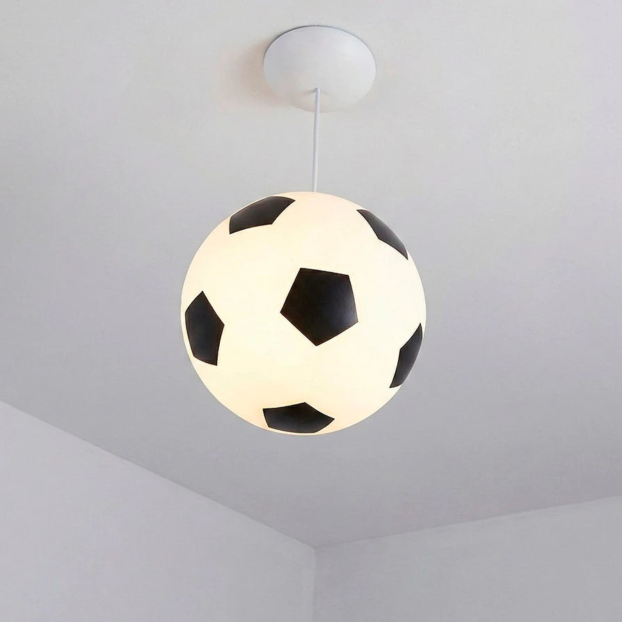 luminária de teto infantil bola futebol 1