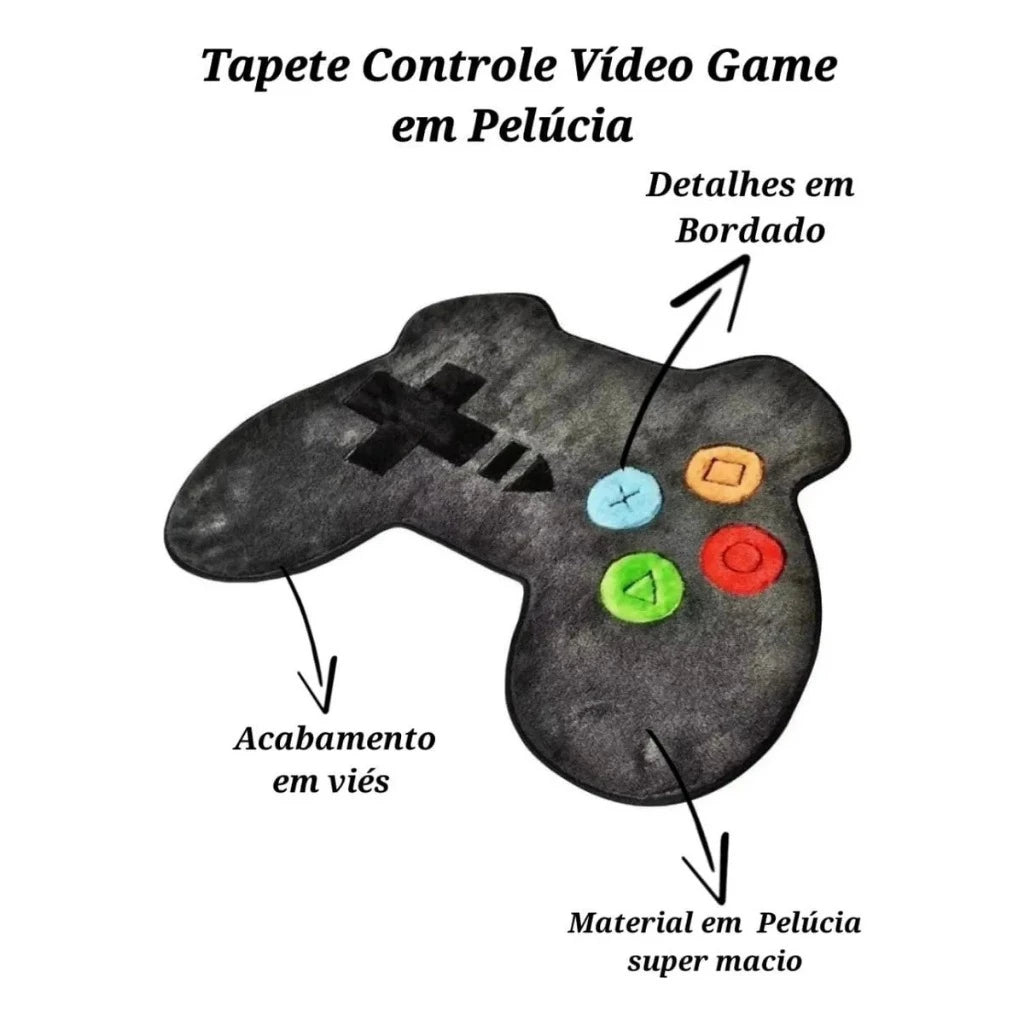 tapete infantil quarto controle gamer 4
